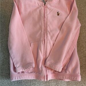 Ralph Lauren Baby Pink Zip Hoodie (Girls)